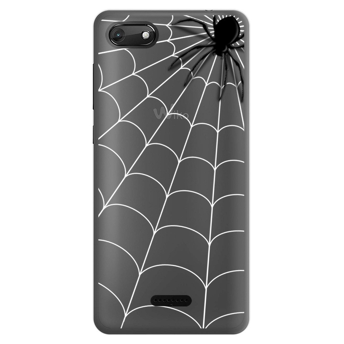 Funda Gel Transparente para Wiko Harry2 diseño Araña Dibujos