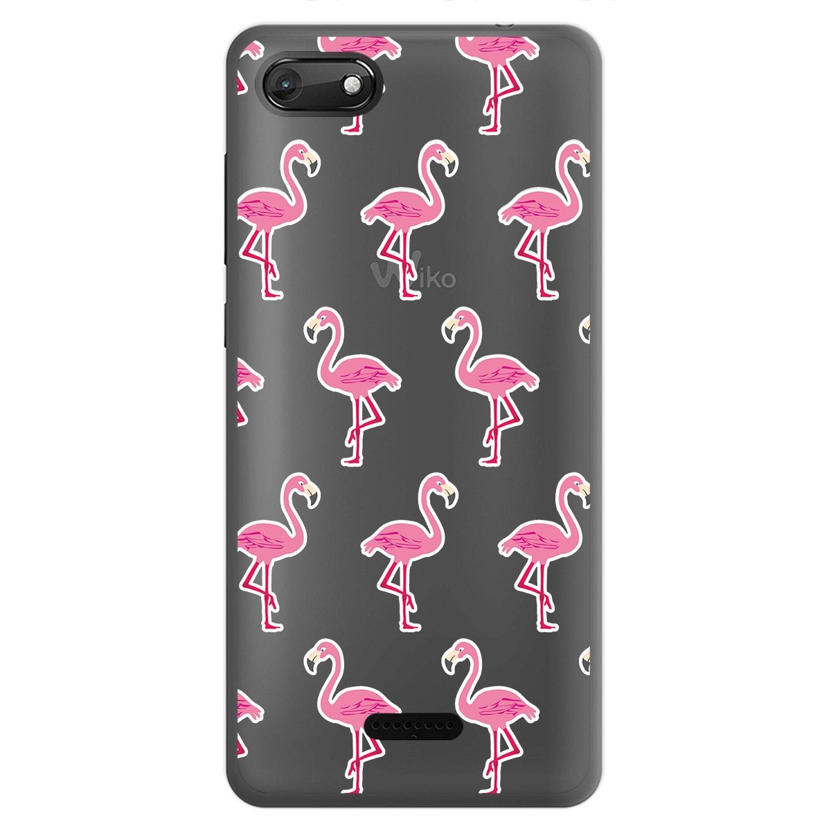 Funda Gel Transparente para Wiko Harry2 diseño Flamenco Dibujos