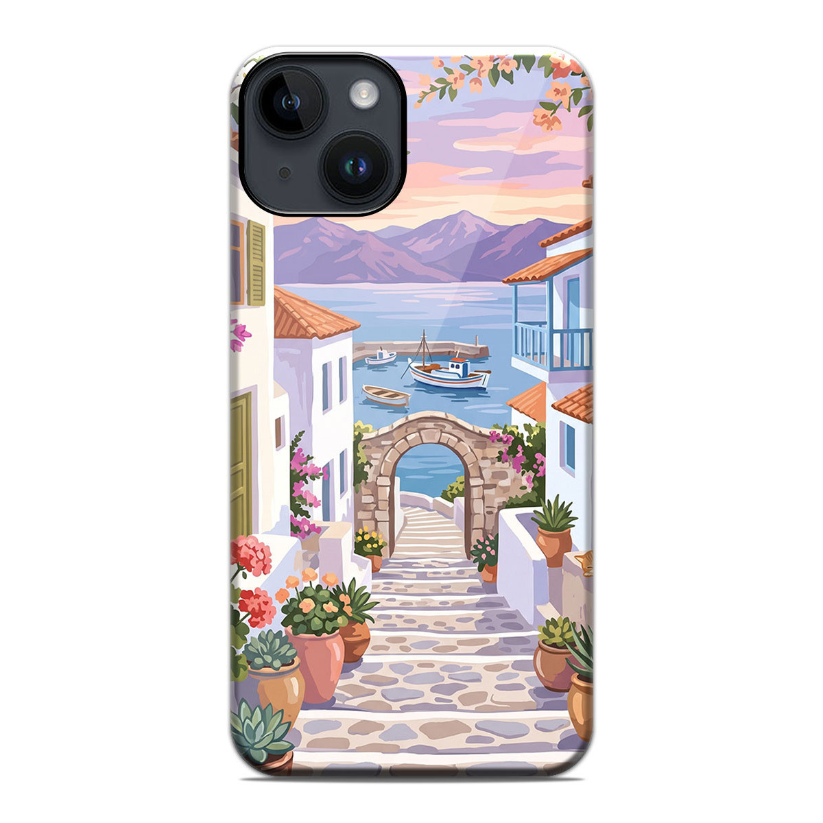 Funda Tough Magnética para Iphone 14 (6.1) Doble Capa diseño Costa 02 Dibujos