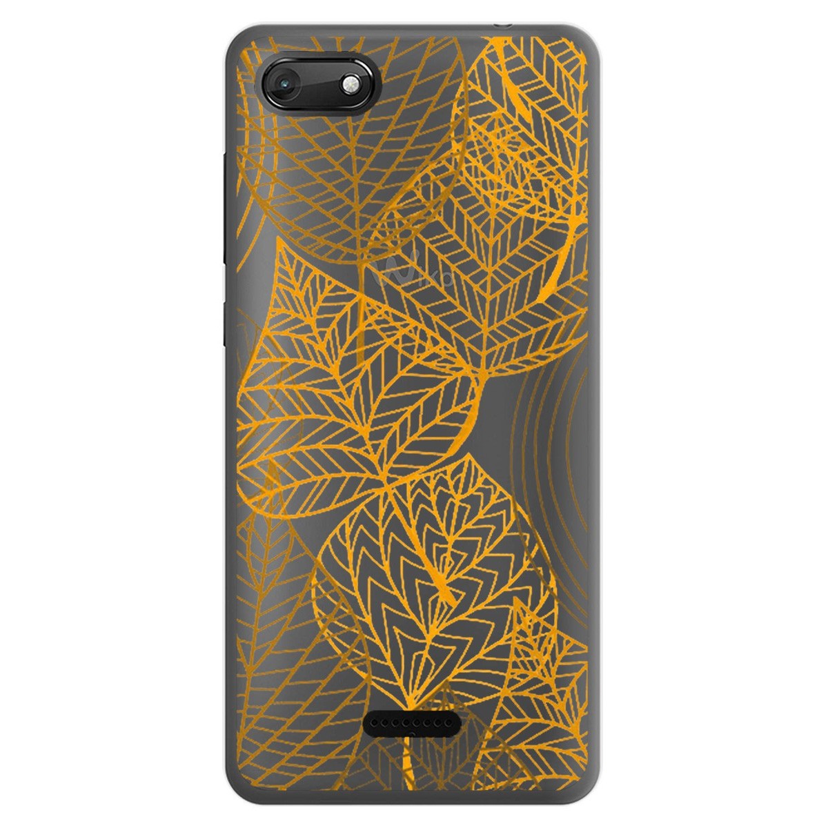 Funda Gel Transparente para Wiko Harry2 diseño Hojas Dibujos