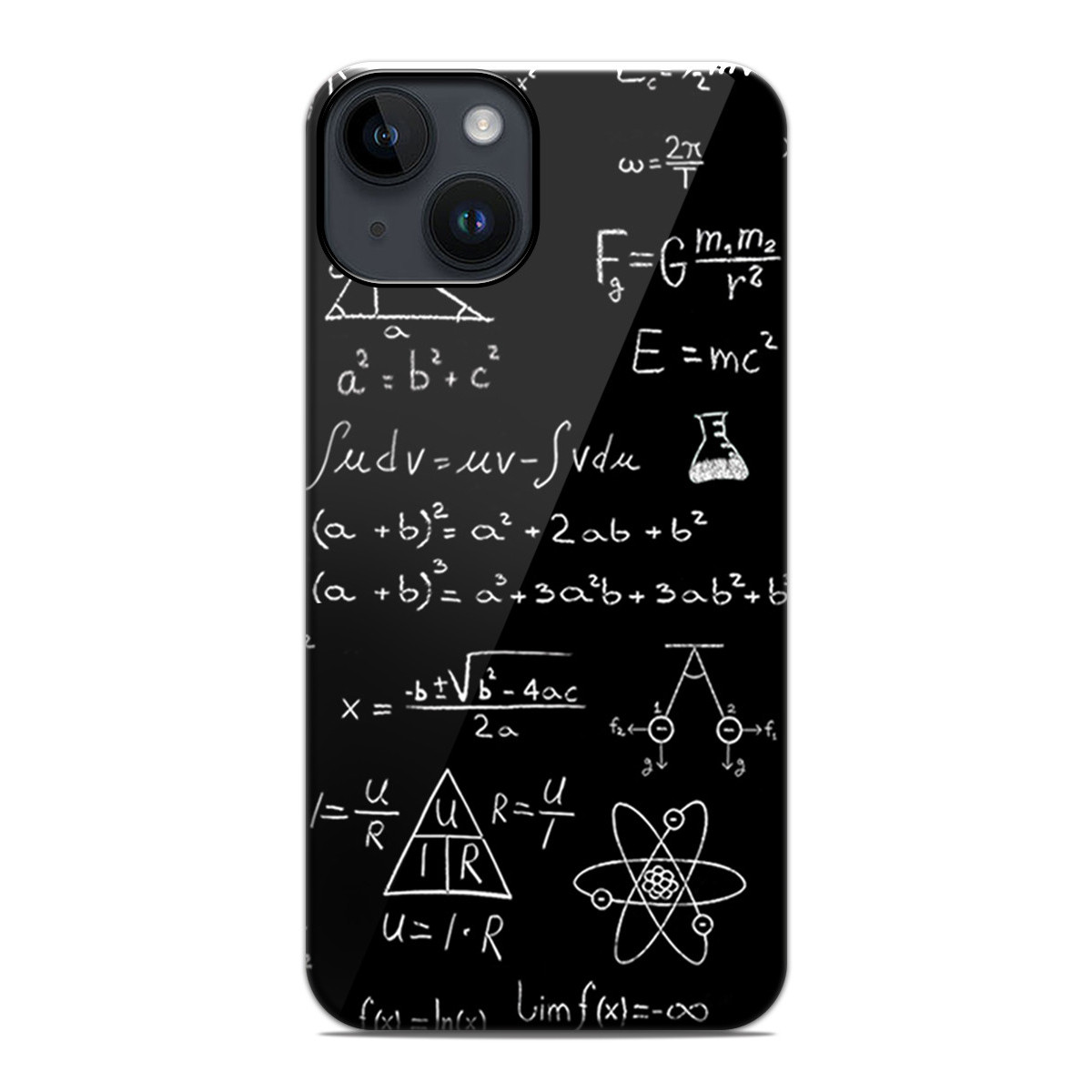 Funda Tough Magnética para Iphone 14 (6.1) Doble Capa diseño Formulas Dibujos