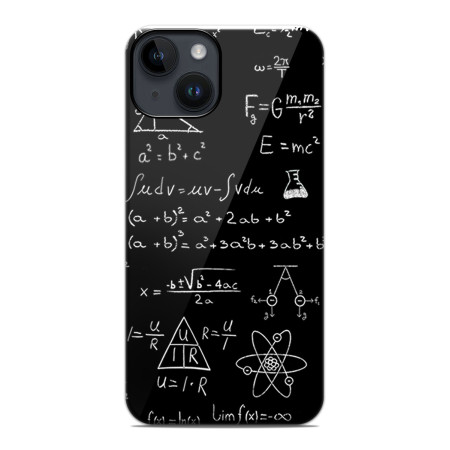Funda Tough Magnética para Iphone 14 (6.1) Doble Capa diseño Formulas Dibujos