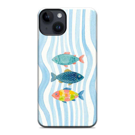 Funda Tough Magnética para Iphone 14 (6.1) Doble Capa diseño Peces 02 Dibujos