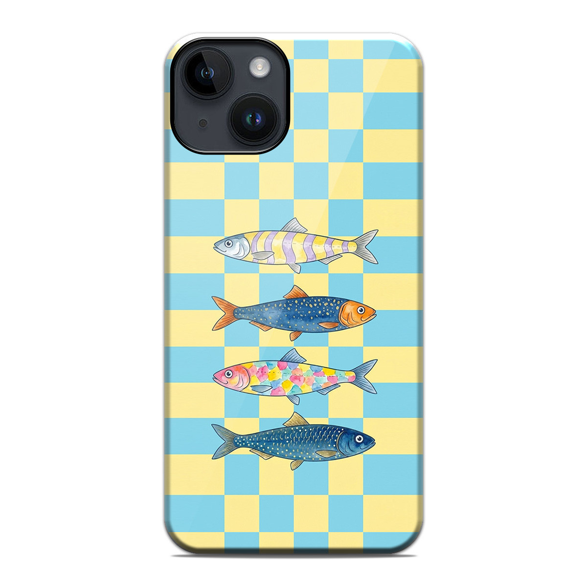 Funda Tough Magnética para Iphone 14 (6.1) Doble Capa diseño Peces 03 Dibujos