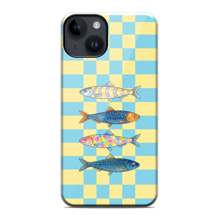 Funda Tough Magnética para Iphone 14 (6.1) Doble Capa diseño Peces 03 Dibujos