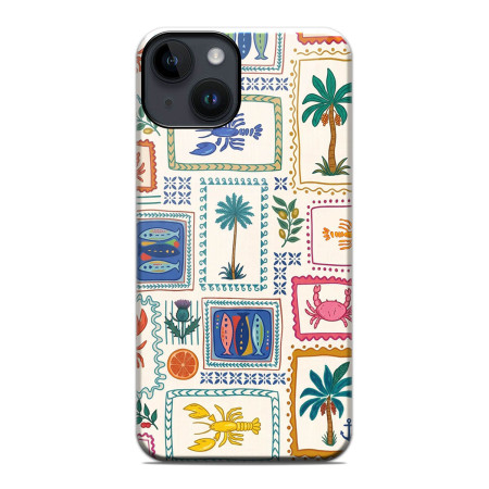 Funda Tough Magnética para Iphone 14 (6.1) Doble Capa diseño Sellos 01 Dibujos