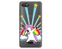 Funda Gel Transparente para Wiko Harry2 diseño Unicornio Dibujos