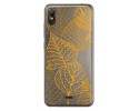 Funda Gel Transparente para Wiko View2 Go diseño Hojas Dibujos