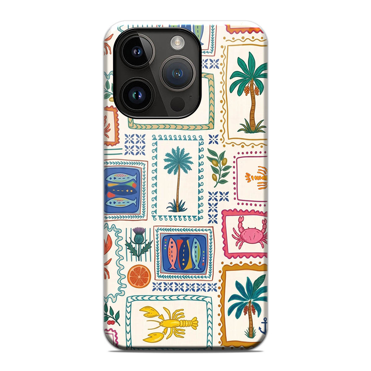 Funda Tough Magnética para Iphone 14 Pro (6.1) Doble Capa diseño Sellos 01 Dibujos