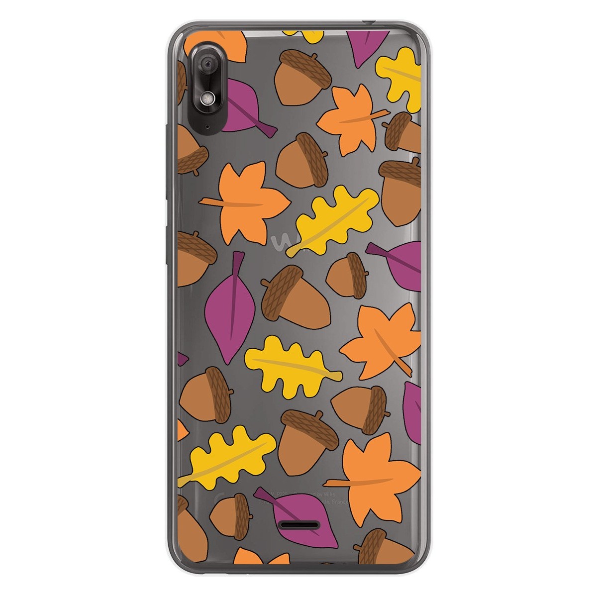 Funda Gel Transparente para Wiko View2 Go diseño Otoño Dibujos