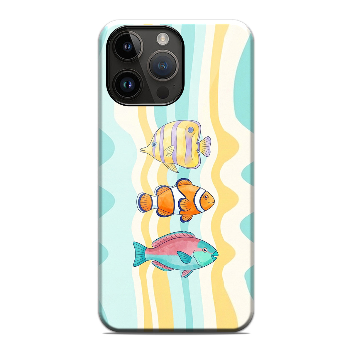 Funda Tough Magnética para Iphone 14 Pro Max (6.7) Doble Capa diseño Peces 01 Dibujos
