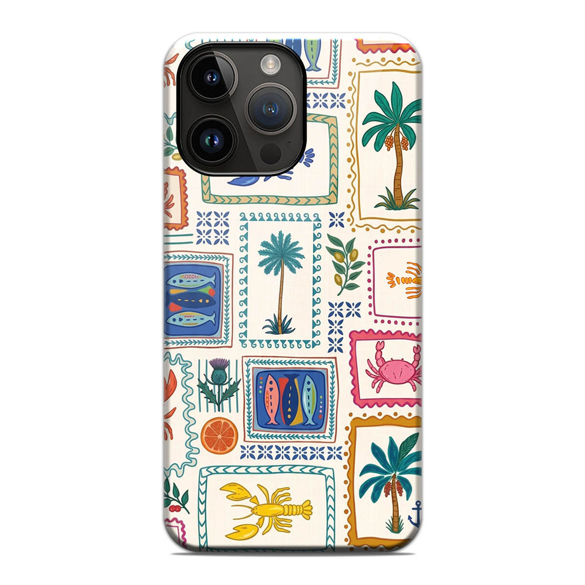 Funda Tough Magnética para Iphone 14 Pro Max (6.7) Doble Capa diseño Sellos 01 Dibujos