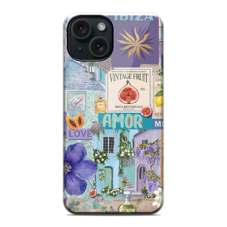 Funda Tough Magnética para Iphone 15 (6.1) Doble Capa diseño Collage 02 Dibujos