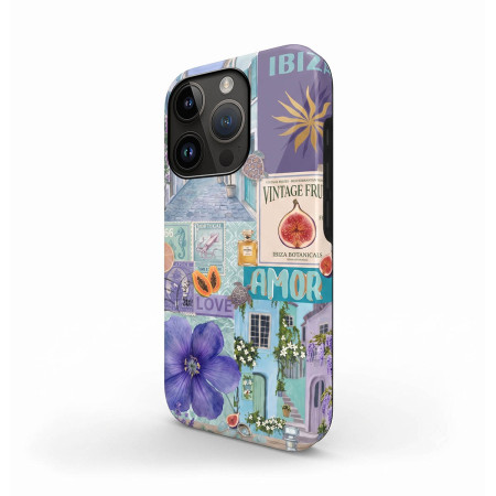 Funda Tough Magnética para Iphone 15 (6.1) Doble Capa diseño Collage 02 Dibujos