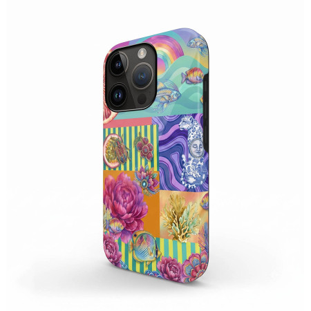 Funda Tough Magnética para Iphone 15 (6.1) Doble Capa diseño Collage 03 Dibujos