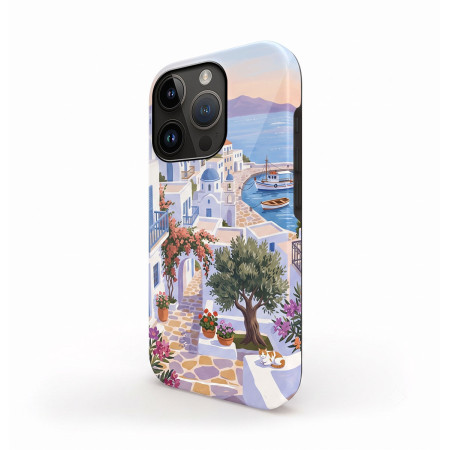 Funda Tough Magnética para Iphone 15 (6.1) Doble Capa diseño Costa 01 Dibujos