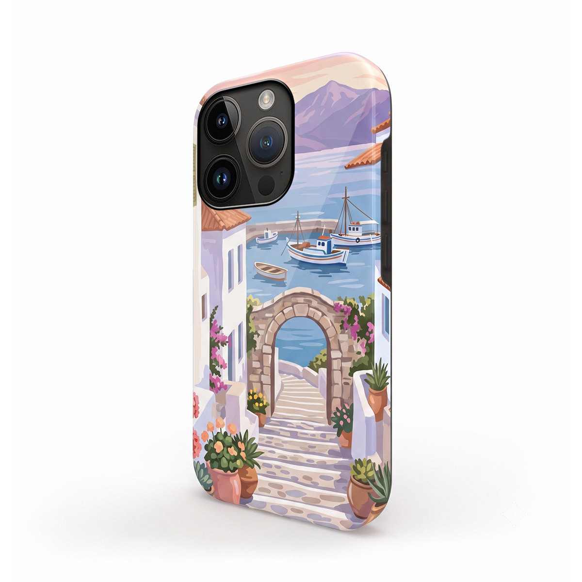 Funda Tough Magnética para Iphone 15 (6.1) Doble Capa diseño Costa 02 Dibujos