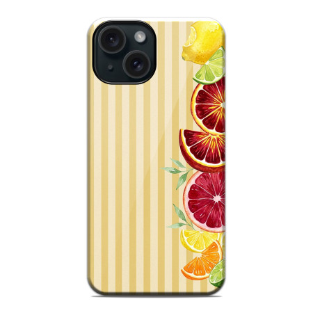 Funda Tough Magnética para Iphone 15 (6.1) Doble Capa diseño Limones 02 Dibujos
