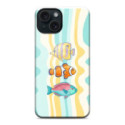 Funda Tough Magnética para Iphone 15 (6.1) Doble Capa diseño Peces 01 Dibujos