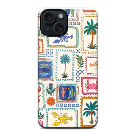 Funda Tough Magnética para Iphone 15 (6.1) Doble Capa diseño Sellos 01 Dibujos