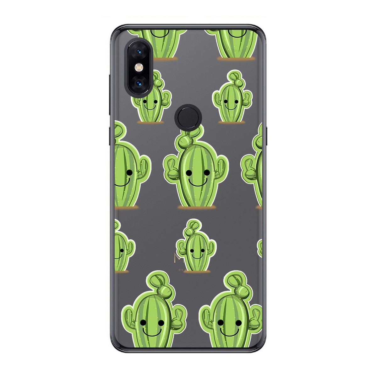 Funda Gel Transparente para Xiaomi Mi Mix 3 diseño Cactus Dibujos