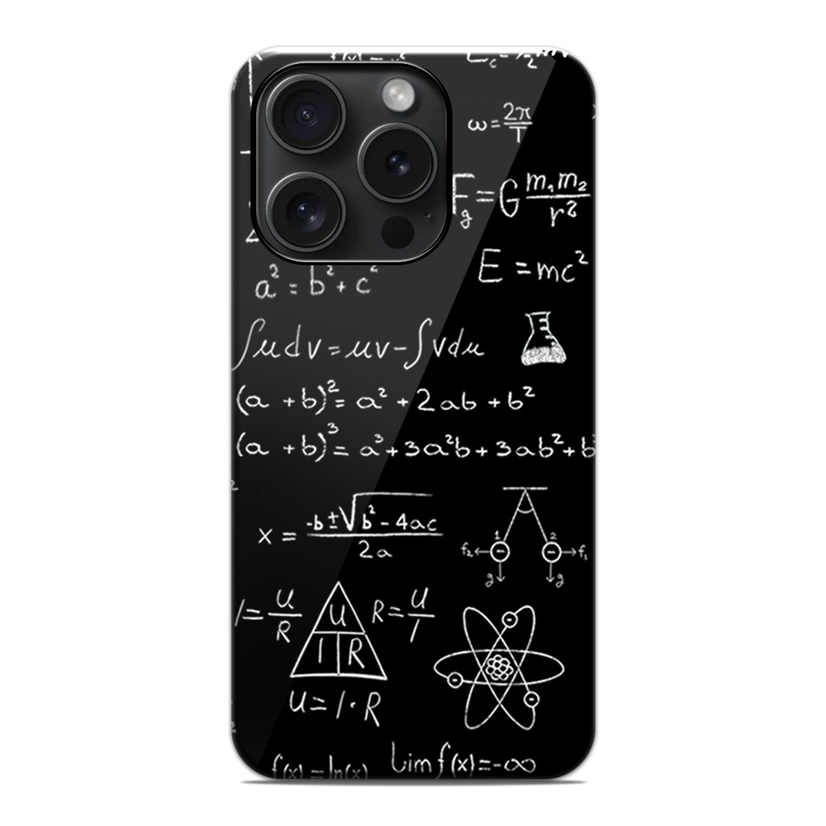 Funda Tough Magnética para Iphone 15 Pro (6.1) Doble Capa diseño Formulas Dibujos
