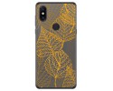 Funda Gel Transparente para Xiaomi Mi Mix 3 diseño Hojas Dibujos
