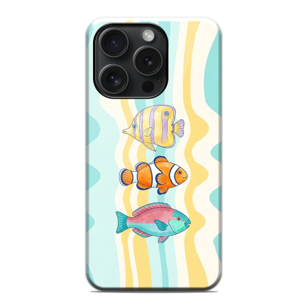 Funda Tough Magnética para Iphone 15 Pro (6.1) Doble Capa diseño Peces 01 Dibujos