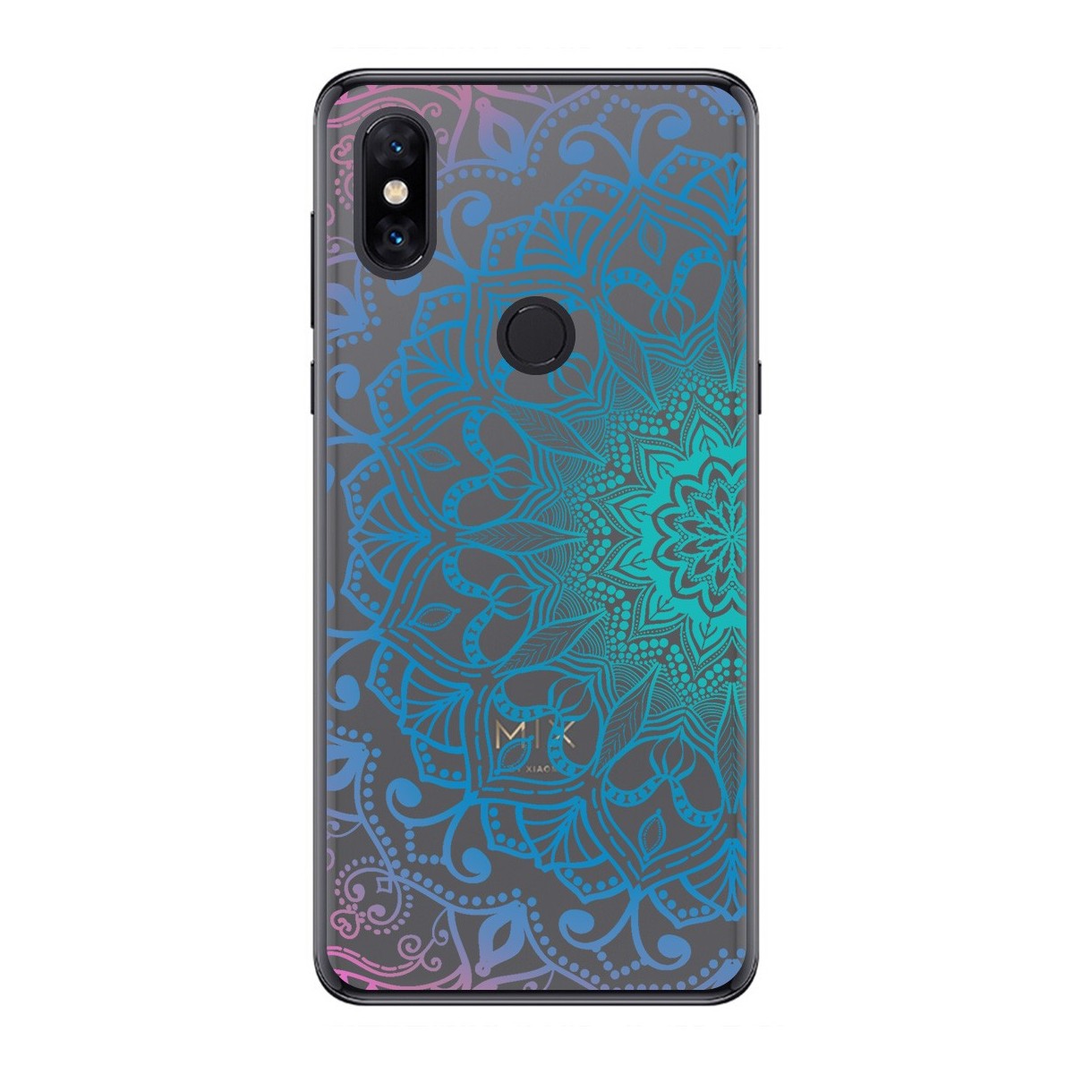 Funda Gel Transparente para Xiaomi Mi Mix 3 diseño Mandala Dibujos
