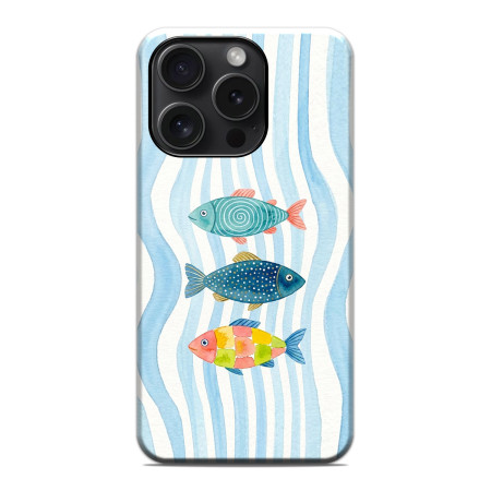 Funda Tough Magnética para Iphone 15 Pro (6.1) Doble Capa diseño Peces 02 Dibujos