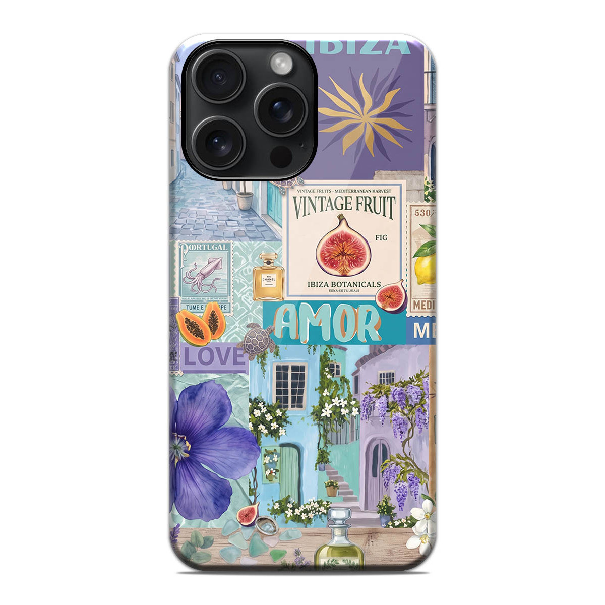 Funda Tough Magnética para Iphone 15 Pro Max (6.7) Doble Capa diseño Collage 02 Dibujos