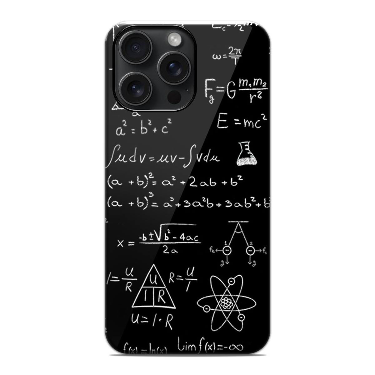Funda Tough Magnética para Iphone 15 Pro Max (6.7) Doble Capa diseño Formulas Dibujos