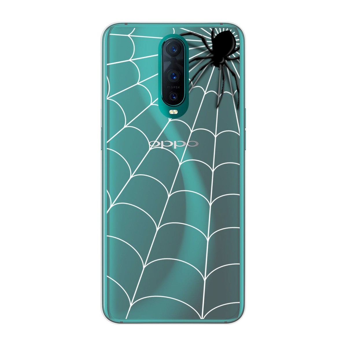 Funda Gel Transparente para Oppo RX17 Pro diseño Araña Dibujos
