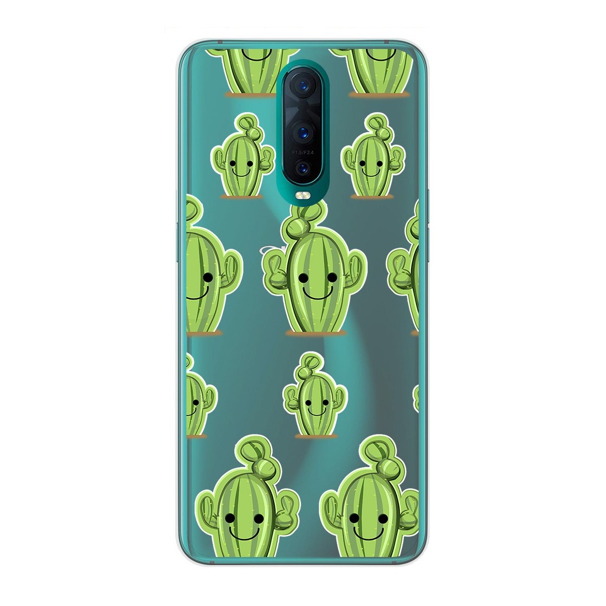 Funda Gel Transparente para Oppo RX17 Pro diseño Cactus Dibujos