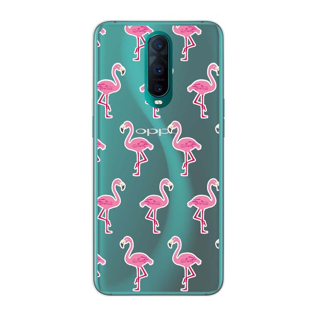 Funda Gel Transparente para Oppo RX17 Pro diseño Flamenco Dibujos