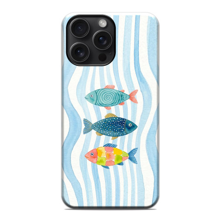 Funda Tough Magnética para Iphone 15 Pro Max (6.7) Doble Capa diseño Peces 02 Dibujos