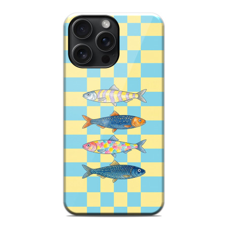 Funda Tough Magnética para Iphone 15 Pro Max (6.7) Doble Capa diseño Peces 03 Dibujos