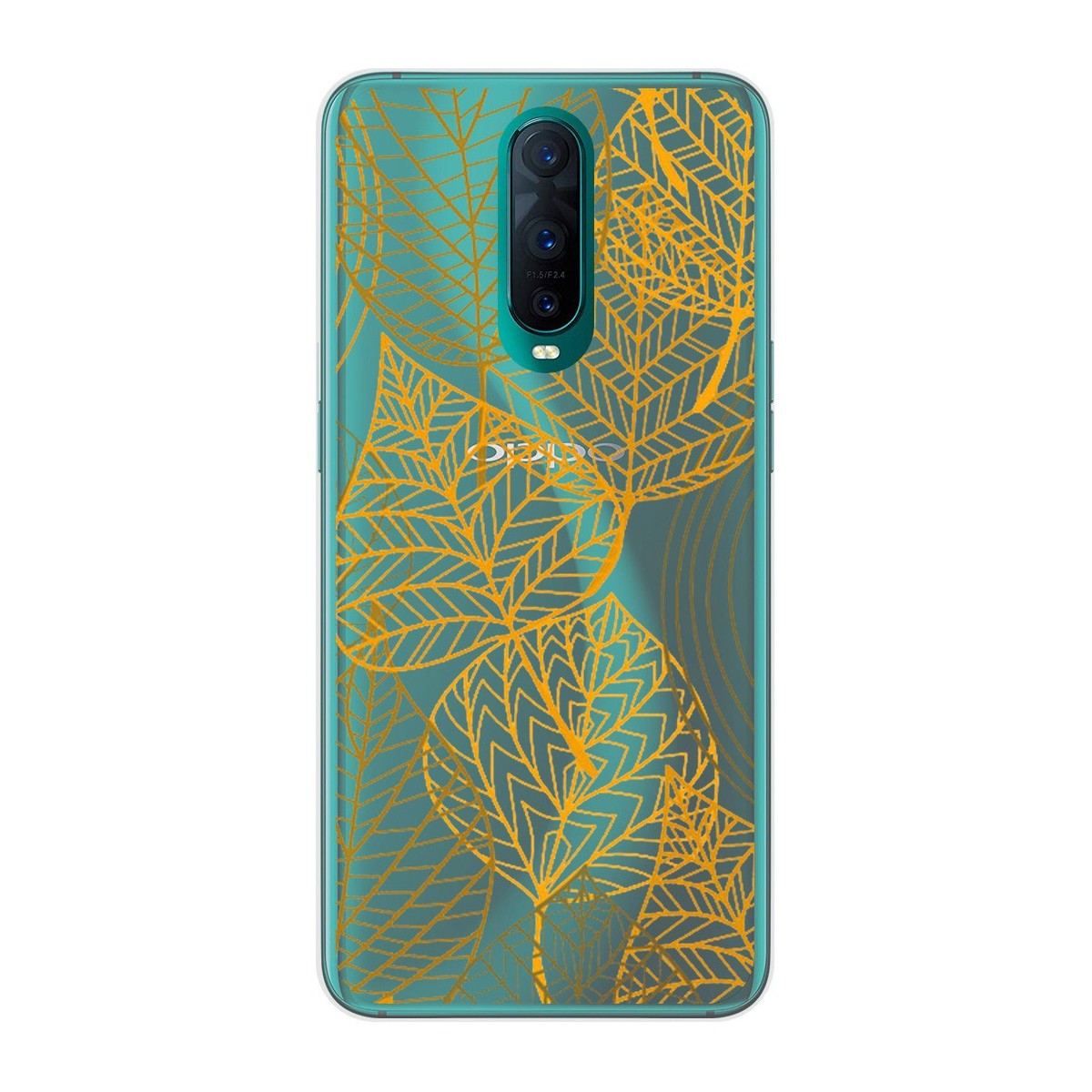 Funda Gel Transparente para Oppo RX17 Pro diseño Hojas Dibujos