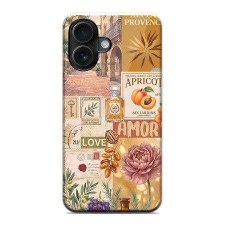 Funda Tough Magnética para Iphone 16 (6.1) Doble Capa diseño Collage 01 Dibujos