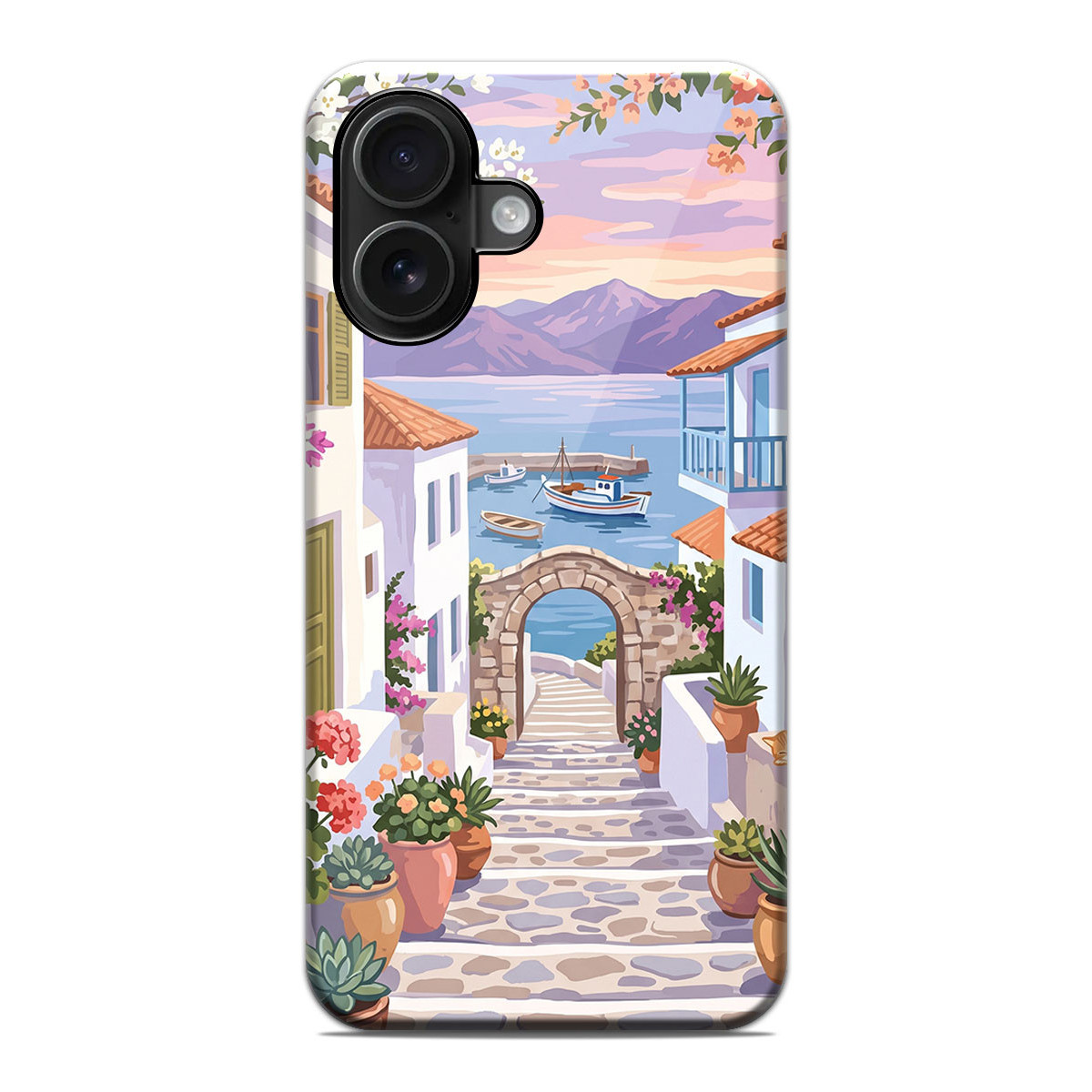 Funda Tough Magnética para Iphone 16 (6.1) Doble Capa diseño Costa 02 Dibujos