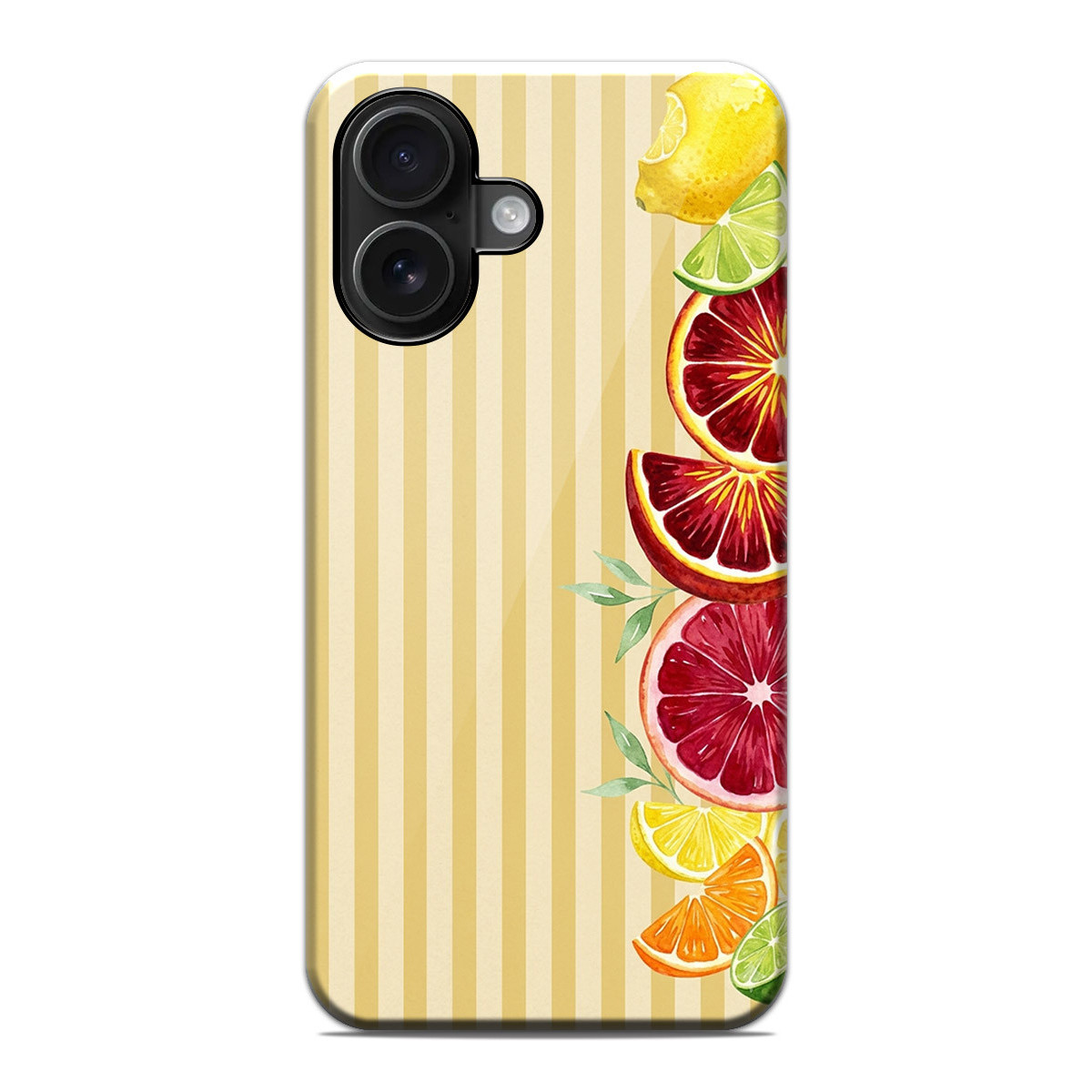 Funda Tough Magnética para Iphone 16 (6.1) Doble Capa diseño Limones 02 Dibujos