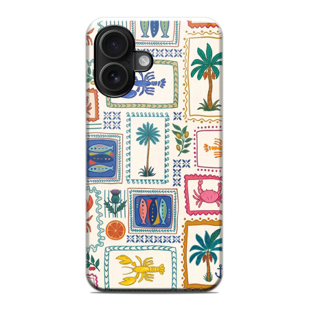 Funda Tough Magnética para Iphone 16 (6.1) Doble Capa diseño Sellos 01 Dibujos
