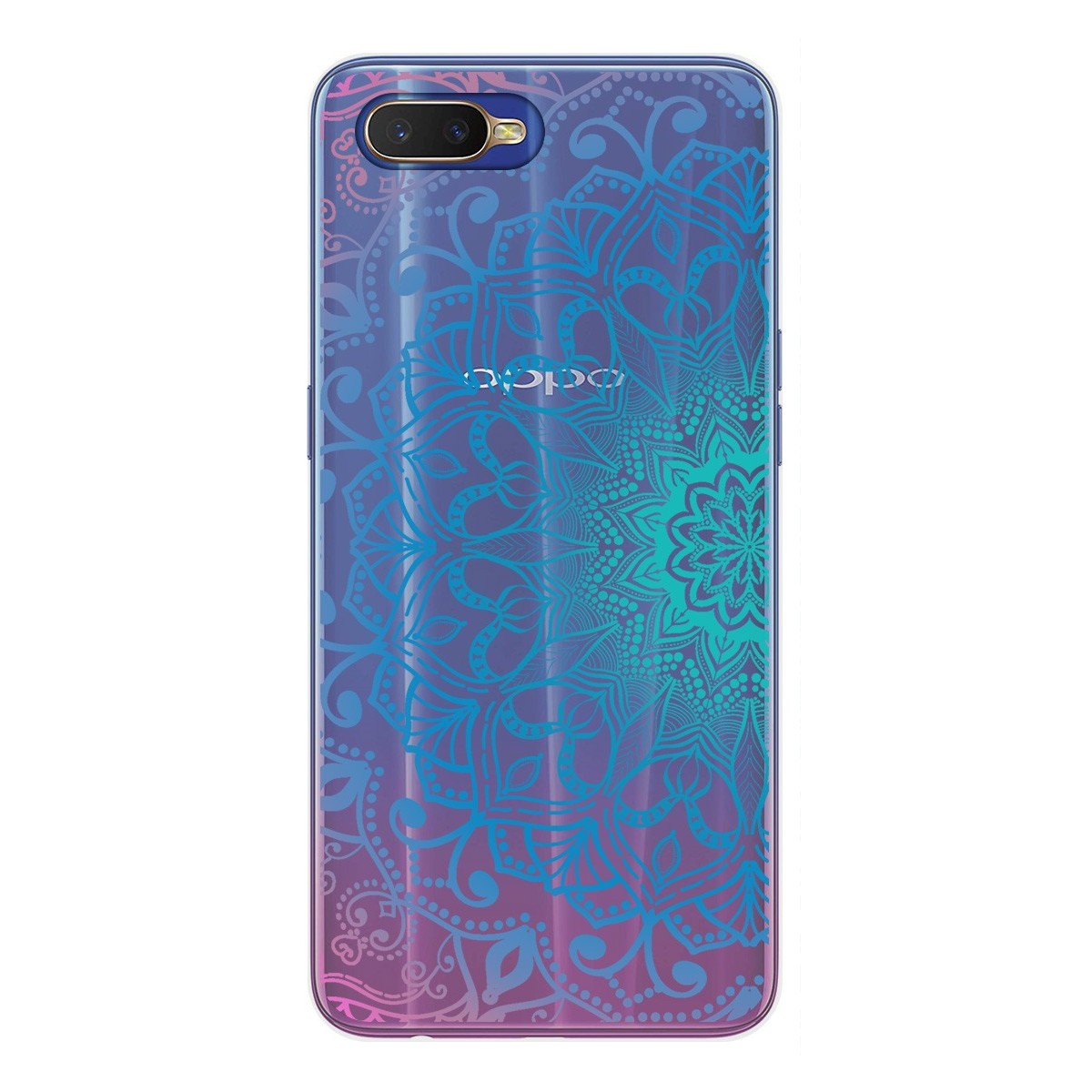 Funda Gel Transparente para Oppo RX17 Neo diseño Mandala Dibujos