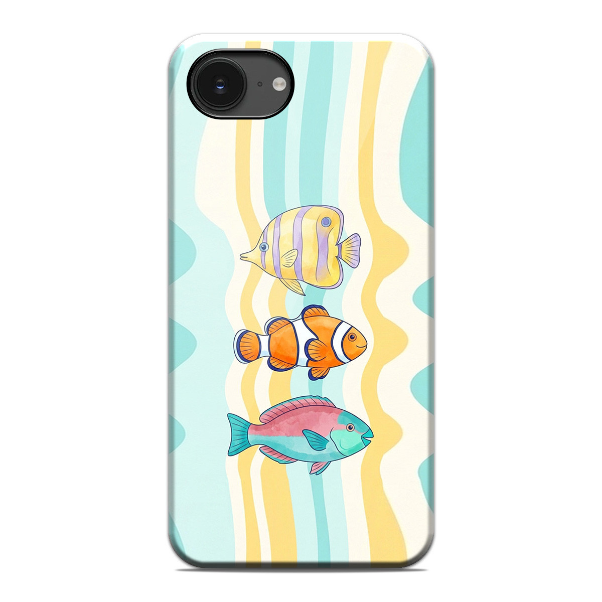 Funda Tough Magnética para iPhone 17e (6.1) Doble Capa diseño Peces 01 Dibujos