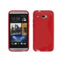 Funda Gel Tpu HTC Desire 601 S Line Color Roja