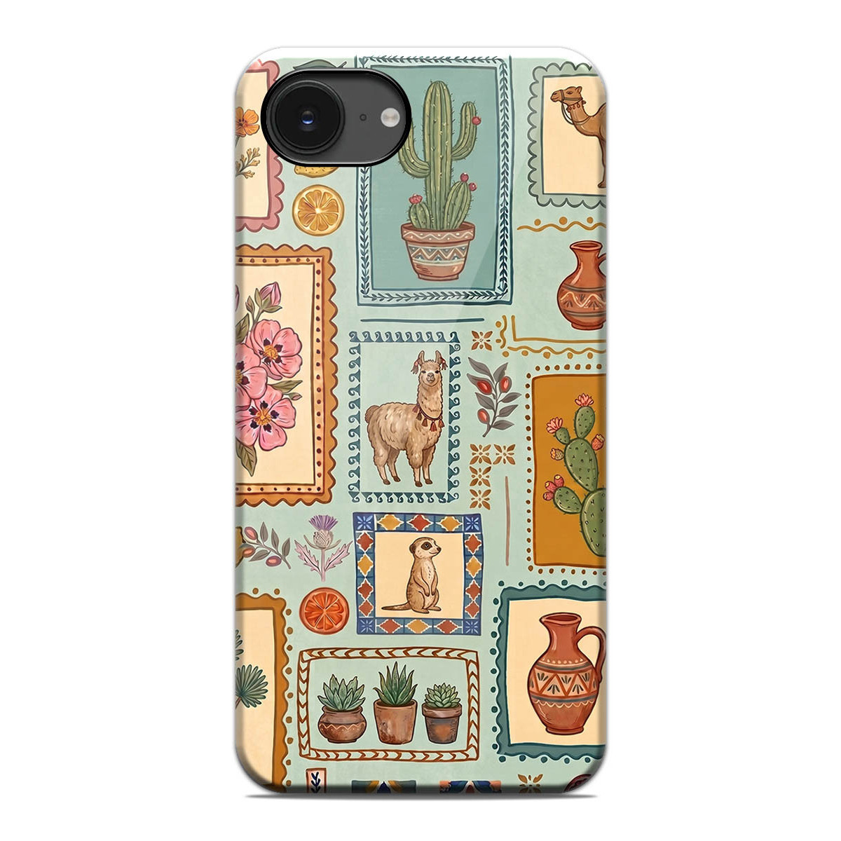 Funda Tough Magnética para iPhone 17e (6.1) Doble Capa diseño Sellos 03 Dibujos