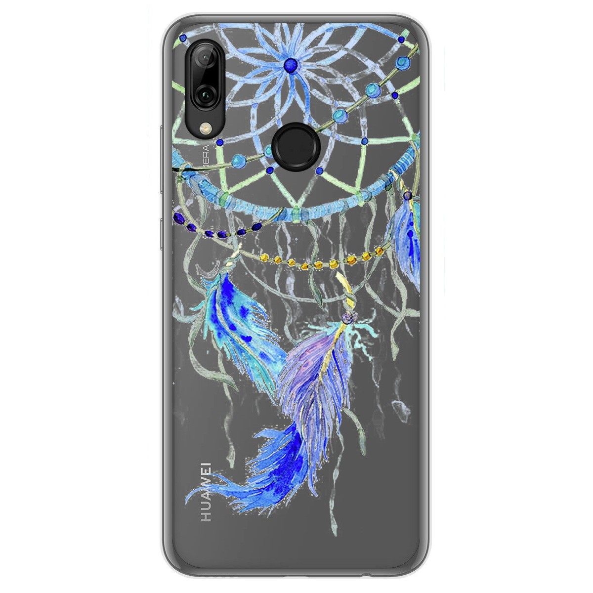 Funda Gel Transparente para Huawei P Smart 2019 / Honor 10 Lite diseño Plumas Dibujos
