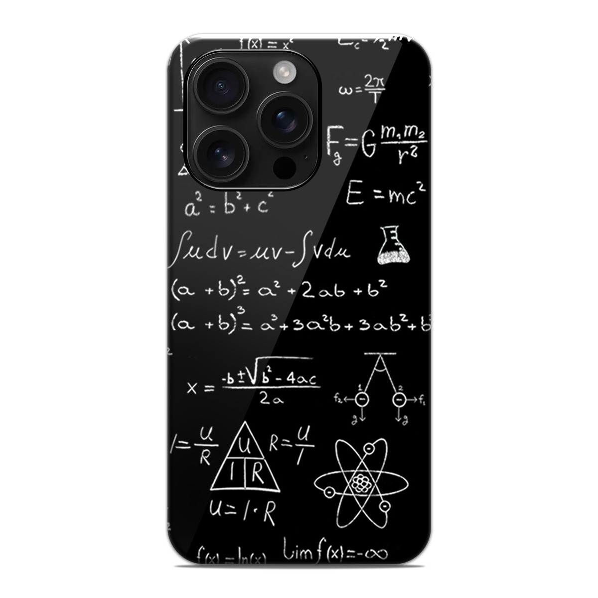 Funda Tough Magnética para Iphone 16 Pro (6.3) Doble Capa diseño Formulas Dibujos