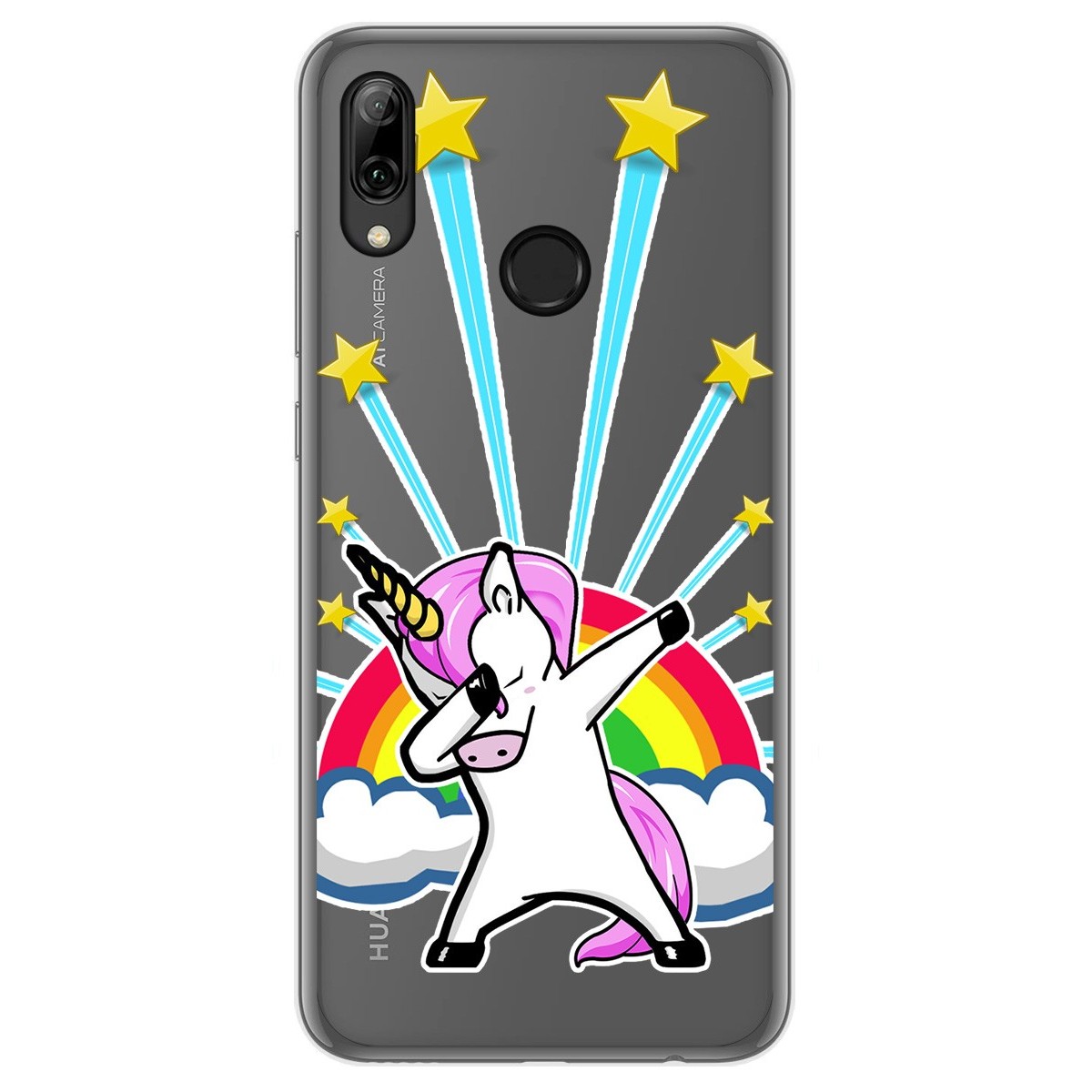 Funda Gel Transparente para Huawei P Smart 2019 / Honor 10 Lite diseño Unicornio Dibujos