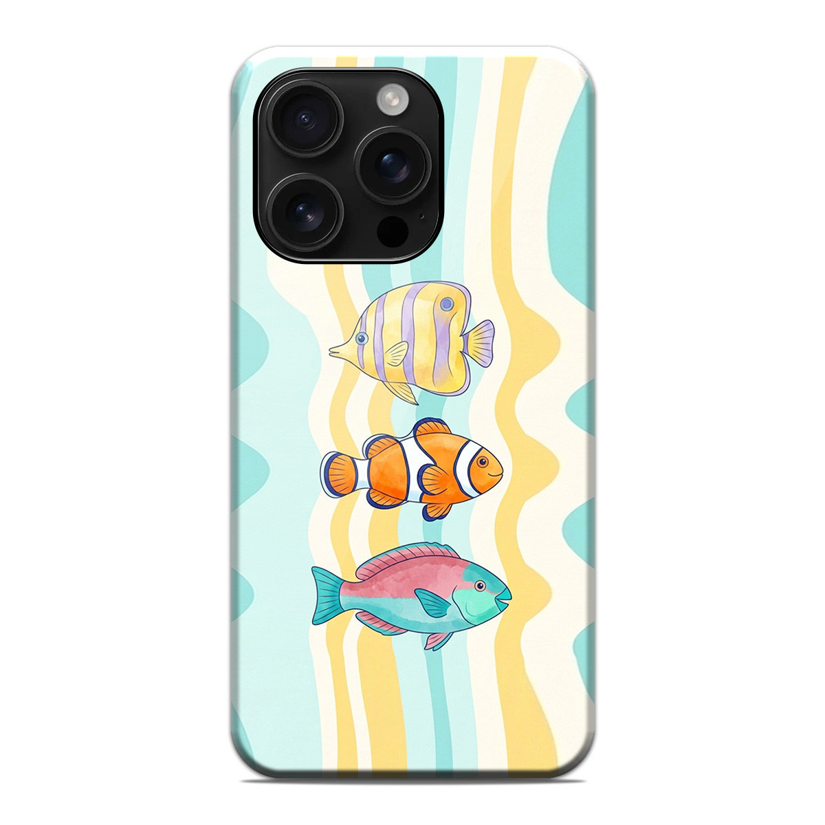 Funda Tough Magnética para Iphone 16 Pro (6.3) Doble Capa diseño Peces 01 Dibujos